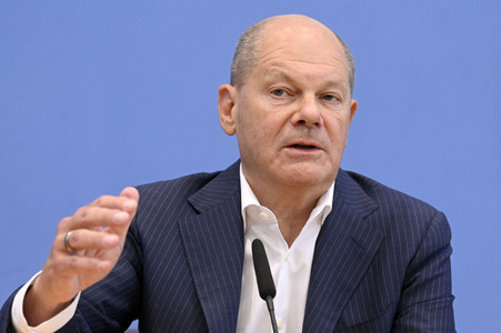 Bundespressekonferenz Aktuelle Themen der Innen- und Außenpolitik in Berlin