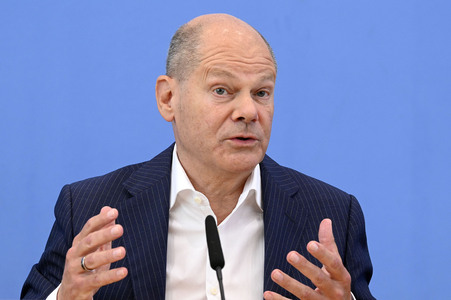 Bundespressekonferenz Aktuelle Themen der Innen- und Außenpolitik in Berlin