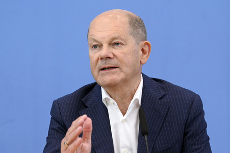 Bundespressekonferenz Aktuelle Themen der Innen- und Außenpolitik in Berlin