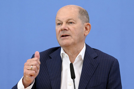 Bundespressekonferenz Aktuelle Themen der Innen- und Außenpolitik in Berlin