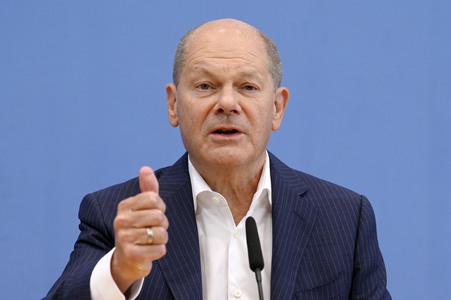 Bundespressekonferenz Aktuelle Themen der Innen- und Außenpolitik in Berlin