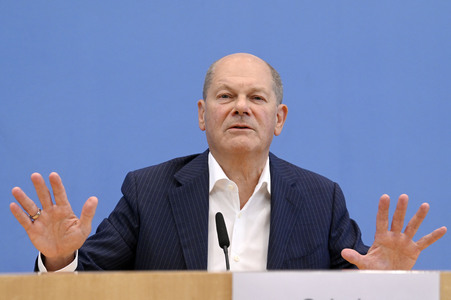 Bundespressekonferenz Aktuelle Themen der Innen- und Außenpolitik in Berlin