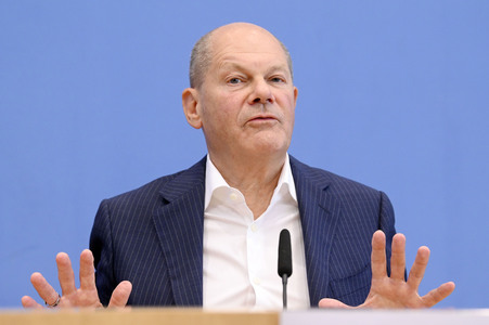 Bundespressekonferenz Aktuelle Themen der Innen- und Außenpolitik in Berlin