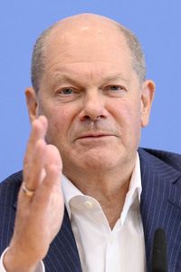 Bundespressekonferenz Aktuelle Themen der Innen- und Außenpolitik in Berlin