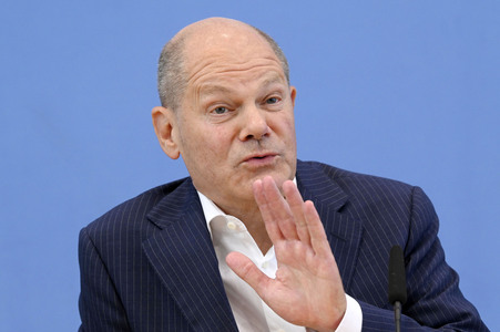 Bundespressekonferenz Aktuelle Themen der Innen- und Außenpolitik in Berlin