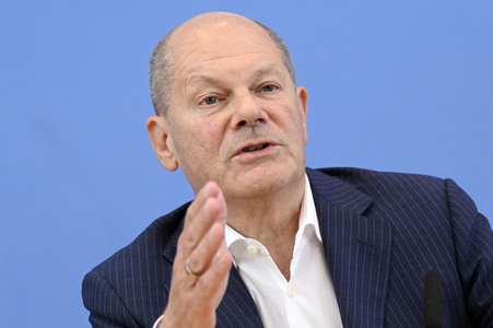 Bundespressekonferenz Aktuelle Themen der Innen- und Außenpolitik in Berlin