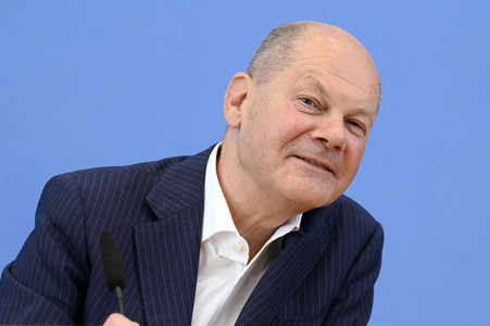 Bundespressekonferenz Aktuelle Themen der Innen- und Außenpolitik in Berlin