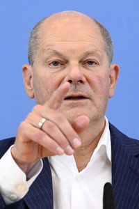 Bundespressekonferenz Aktuelle Themen der Innen- und Außenpolitik in Berlin