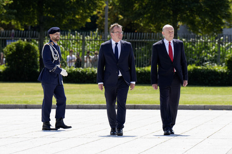 Empfang des Verteidigungsministers des Vereinigten Königreichs in Berlin