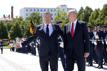 Empfang des Verteidigungsministers des Vereinigten Königreichs in Berlin