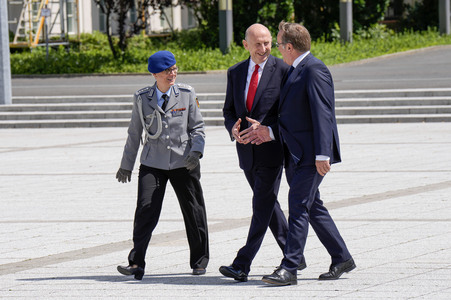 Empfang des Verteidigungsministers des Vereinigten Königreichs in Berlin