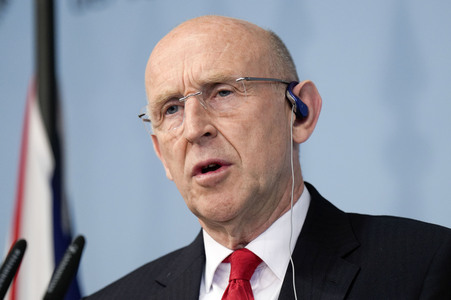 Empfang des Verteidigungsministers des Vereinigten Königreichs in Berlin