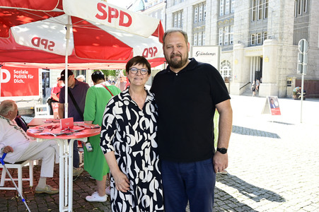 Landtagswahlkampf der SPD in Görlitz