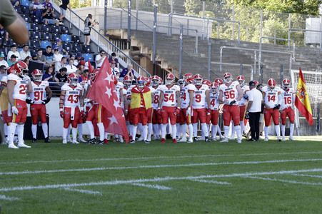American Football-Spiel Frankfurt Galaxy vs. Madrid Bravos in Frankfurt