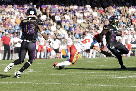 American Football-Spiel Frankfurt Galaxy vs. Madrid Bravos in Frankfurt