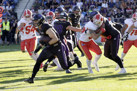 American Football-Spiel Frankfurt Galaxy vs. Madrid Bravos in Frankfurt