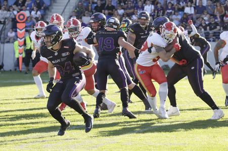 American Football-Spiel Frankfurt Galaxy vs. Madrid Bravos in Frankfurt