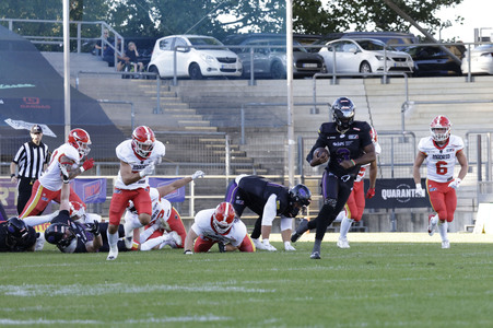 American Football-Spiel Frankfurt Galaxy vs. Madrid Bravos in Frankfurt