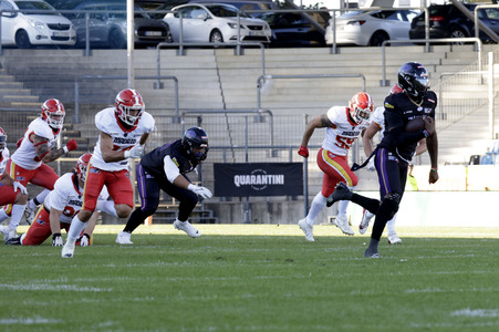 American Football-Spiel Frankfurt Galaxy vs. Madrid Bravos in Frankfurt