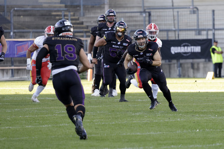 American Football-Spiel Frankfurt Galaxy vs. Madrid Bravos in Frankfurt