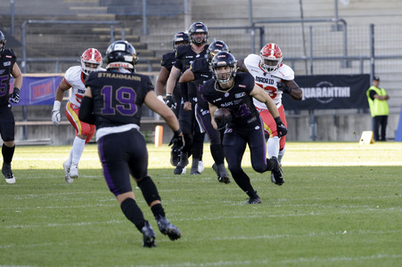 American Football-Spiel Frankfurt Galaxy vs. Madrid Bravos in Frankfurt