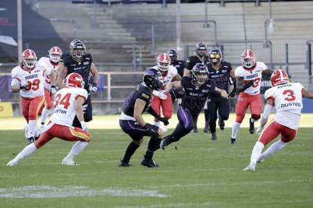American Football-Spiel Frankfurt Galaxy vs. Madrid Bravos in Frankfurt