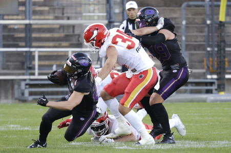 American Football-Spiel Frankfurt Galaxy vs. Madrid Bravos in Frankfurt
