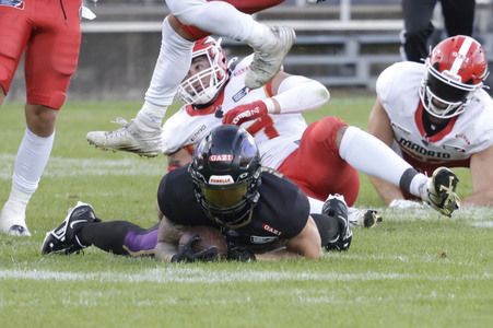 American Football-Spiel Frankfurt Galaxy vs. Madrid Bravos in Frankfurt
