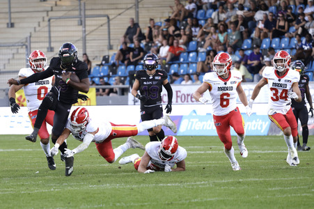American Football-Spiel Frankfurt Galaxy vs. Madrid Bravos in Frankfurt
