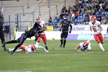 American Football-Spiel Frankfurt Galaxy vs. Madrid Bravos in Frankfurt