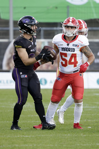American Football-Spiel Frankfurt Galaxy vs. Madrid Bravos in Frankfurt