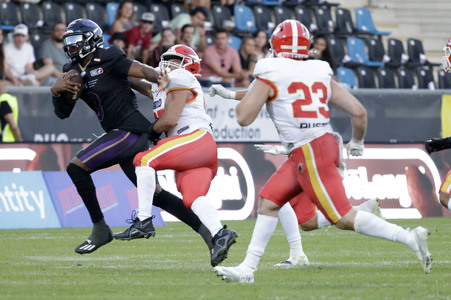 American Football-Spiel Frankfurt Galaxy vs. Madrid Bravos in Frankfurt