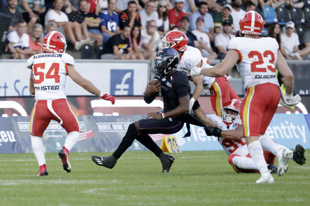 American Football-Spiel Frankfurt Galaxy vs. Madrid Bravos in Frankfurt