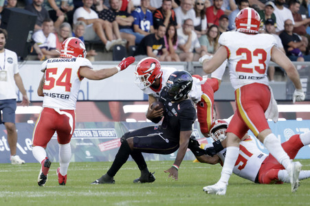 American Football-Spiel Frankfurt Galaxy vs. Madrid Bravos in Frankfurt