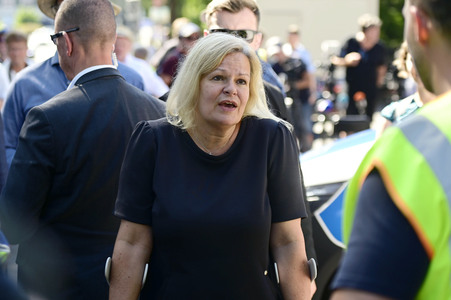 Besuch von Nancy Faeser bei der Bundespolizei an der deutsch-polnischen Grenze in Görlitz