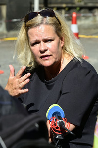 Besuch von Nancy Faeser bei der Bundespolizei an der deutsch-polnischen Grenze in Görlitz