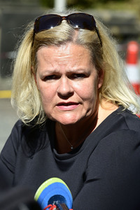 Besuch von Nancy Faeser bei der Bundespolizei an der deutsch-polnischen Grenze in Görlitz