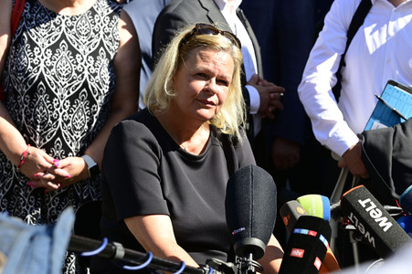 Besuch von Nancy Faeser bei der Bundespolizei an der deutsch-polnischen Grenze in Görlitz