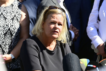Besuch von Nancy Faeser bei der Bundespolizei an der deutsch-polnischen Grenze in Görlitz
