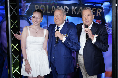 Präsentation der Wachsfigur von Roland Kaiser in Berlin