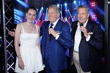 Präsentation der Wachsfigur von Roland Kaiser in Berlin