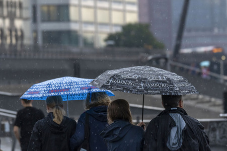 Starke Regenfälle in Hamburg