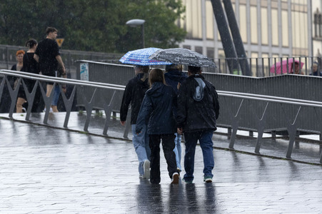 Starke Regenfälle in Hamburg
