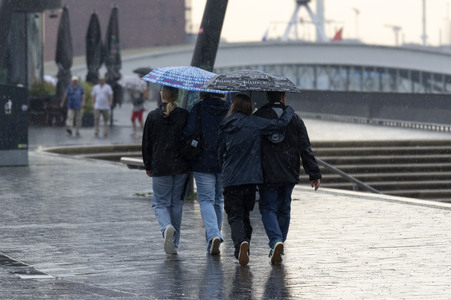 Starke Regenfälle in Hamburg