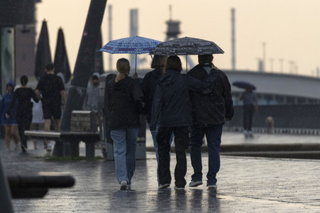 Starke Regenfälle in Hamburg