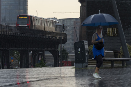 Starke Regenfälle in Hamburg