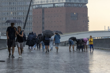 Starke Regenfälle in Hamburg