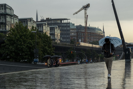 Starke Regenfälle in Hamburg