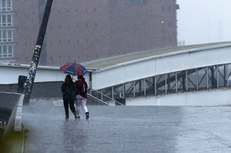 Starke Regenfälle in Hamburg