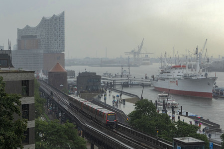 Starke Regenfälle in Hamburg